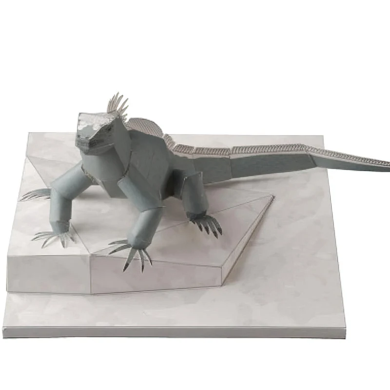 Art Craft Cardboard - Marine Iguana Origami Art Mini 3D