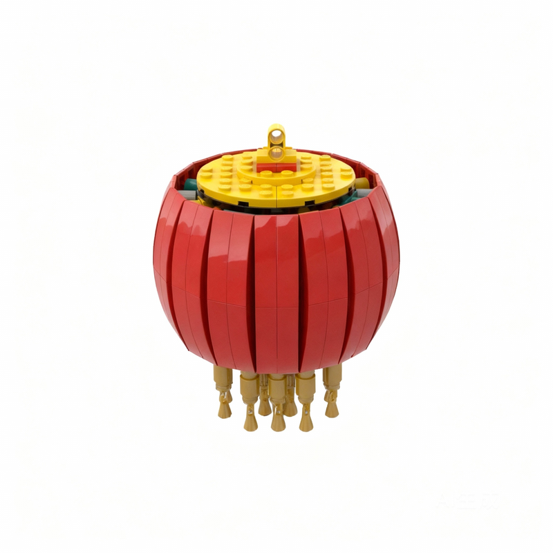 Art Craft Building - 301pcs MOC Little Red Lantern Based