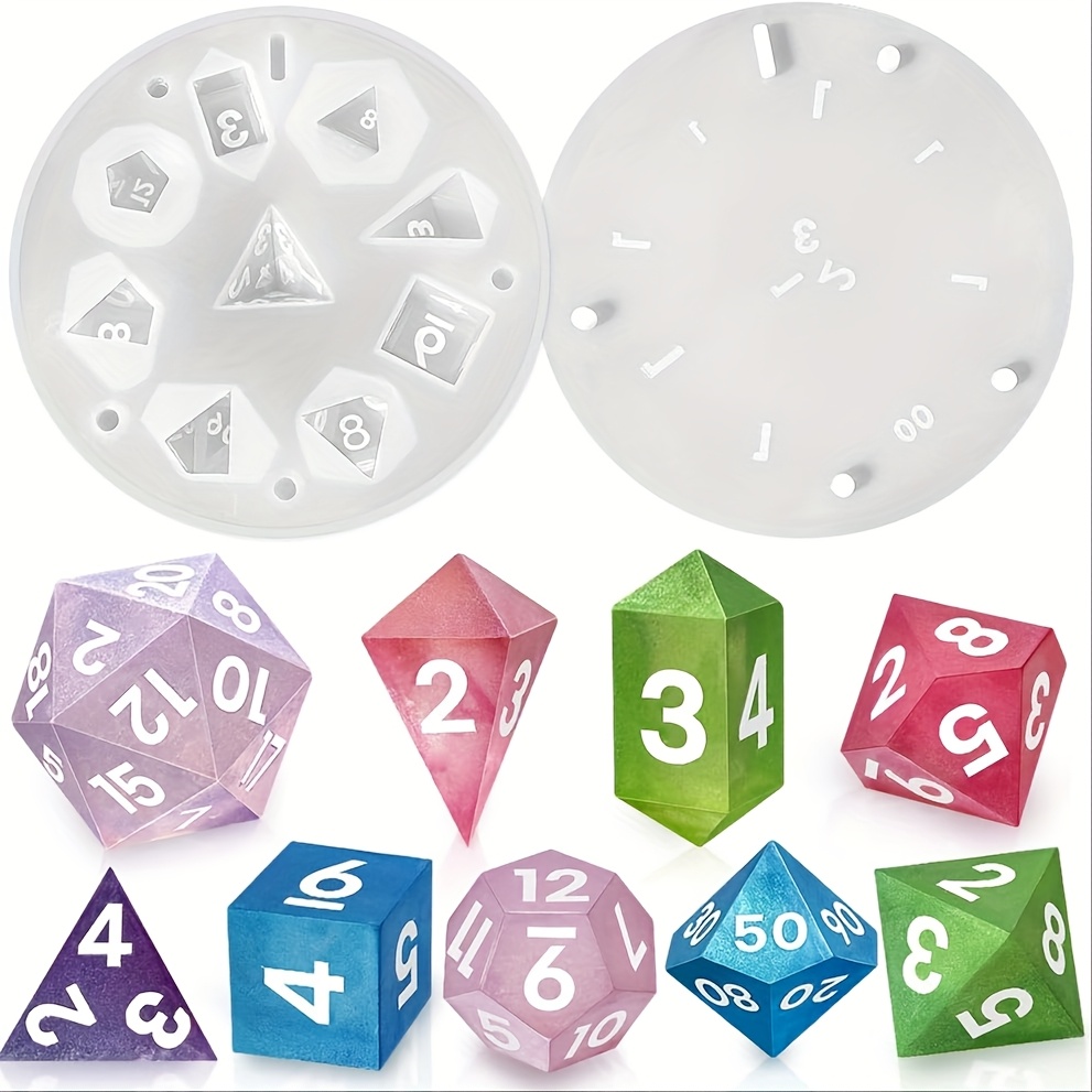 Resin Casting Mold - 1setsilicone resin die molds ，7-cavity sharp