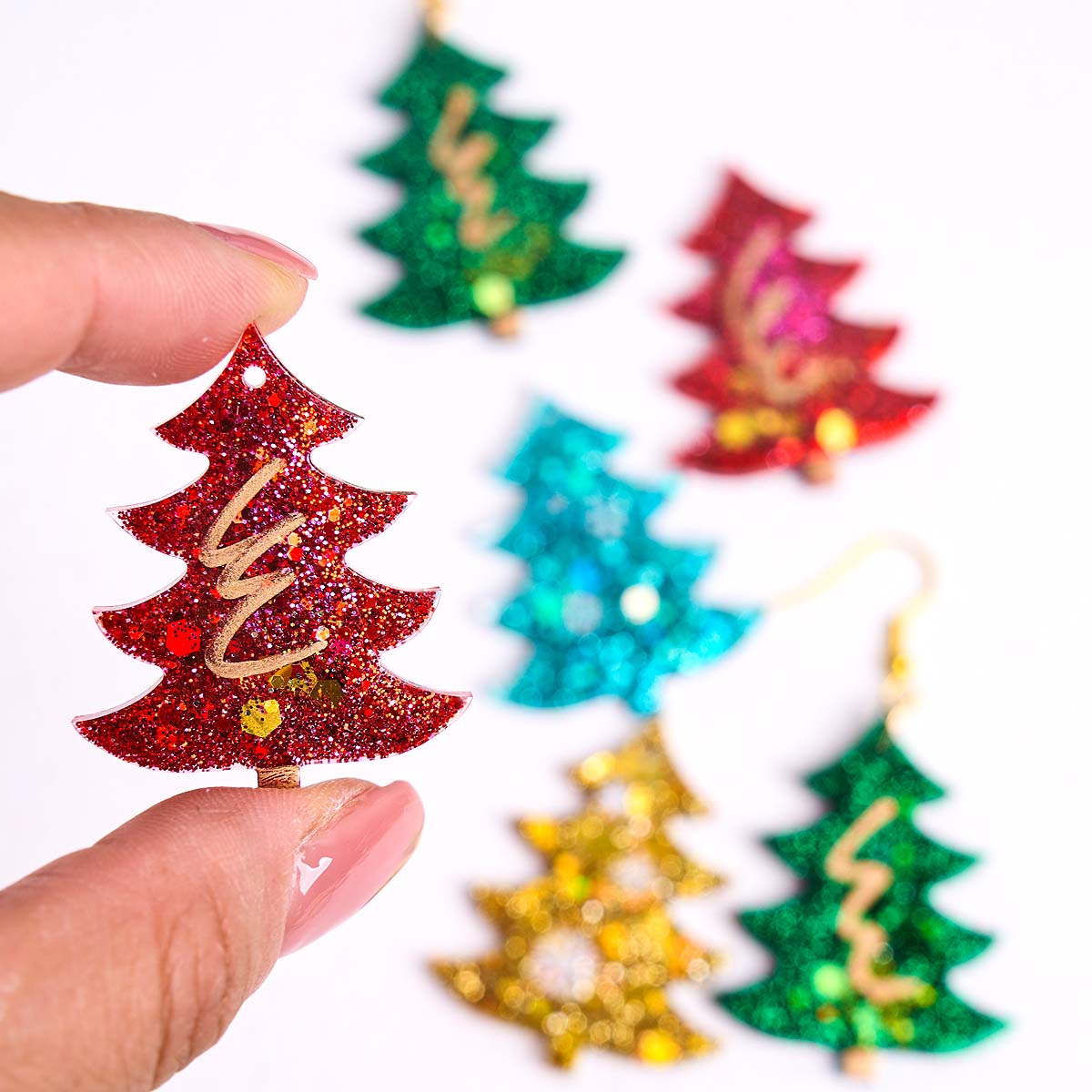 Resin Casting Mold - 3D Christmas Tree Pendant Silicone Mold