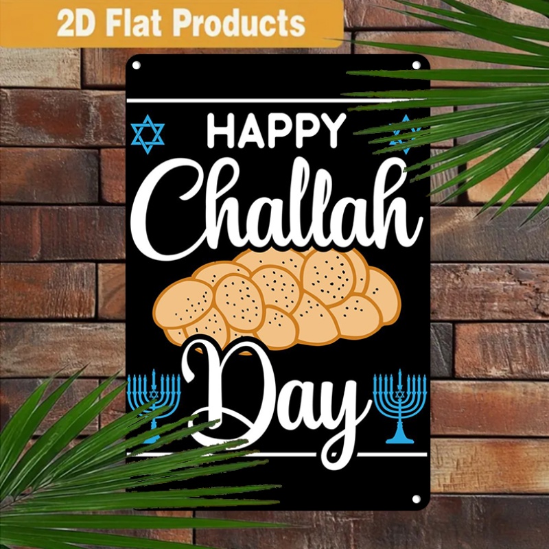 Art & Craft World - CIFBUY Vintage Jewish Challah Menorah Aluminum