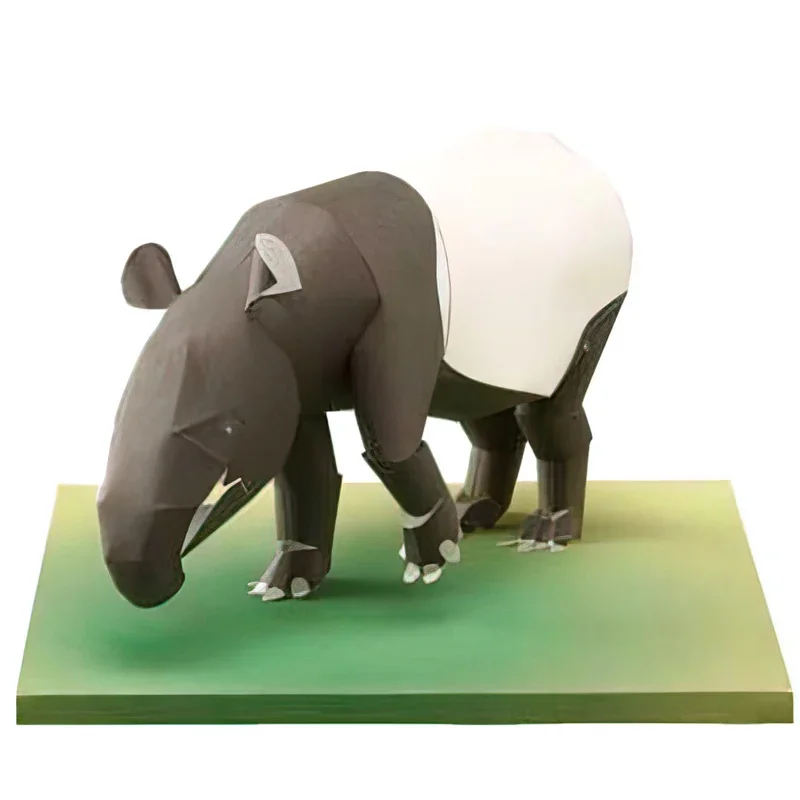 Art Craft Cardboard - Malayan Tapir Origami Art Mini 3D