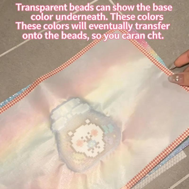 Art Craft With Paper - Gradient Glitter Fuse Bead Ironing Sheets