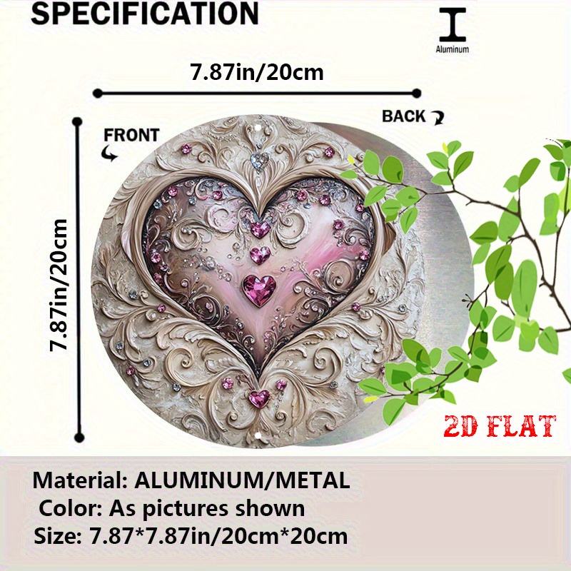 Heart Shaped Iron Wall Art wit - Art Craft Restaurant 评论和价格