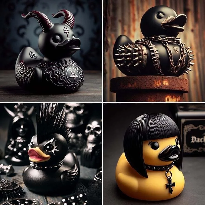 Car Statue Death Rock Duck Orn - Art Craft Duck 评论和价格