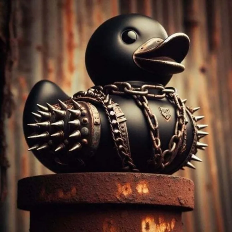 Car Statue Death Rock Duck Orn - Art Craft Duck 评论和价格