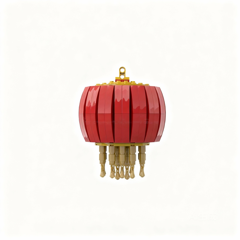 301pcs MOC Little Red Lantern  - Art Craft Building 评论和价格