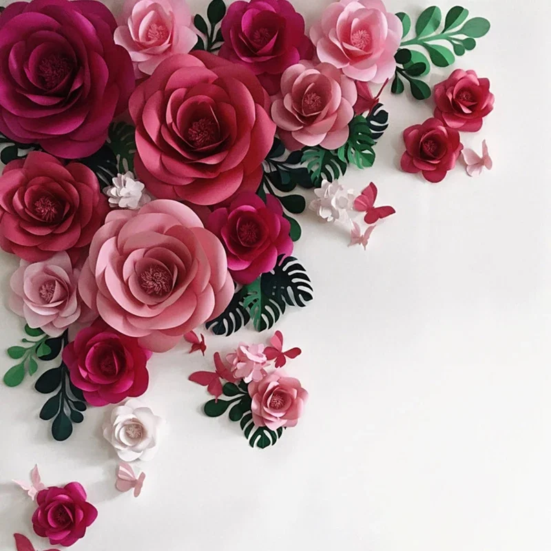 DIY Artificial Large Paper Ros - Art And Craft For Nursery 评论和价格