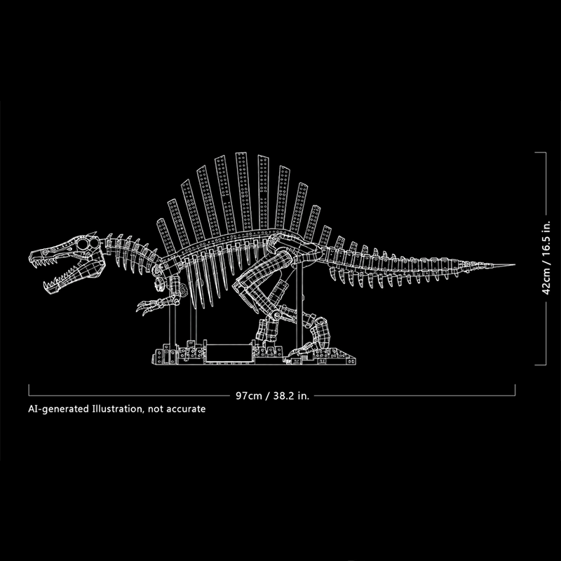 2246pcs MOC Dinosaurs Spinosau - Art Craft Building 评论和价格