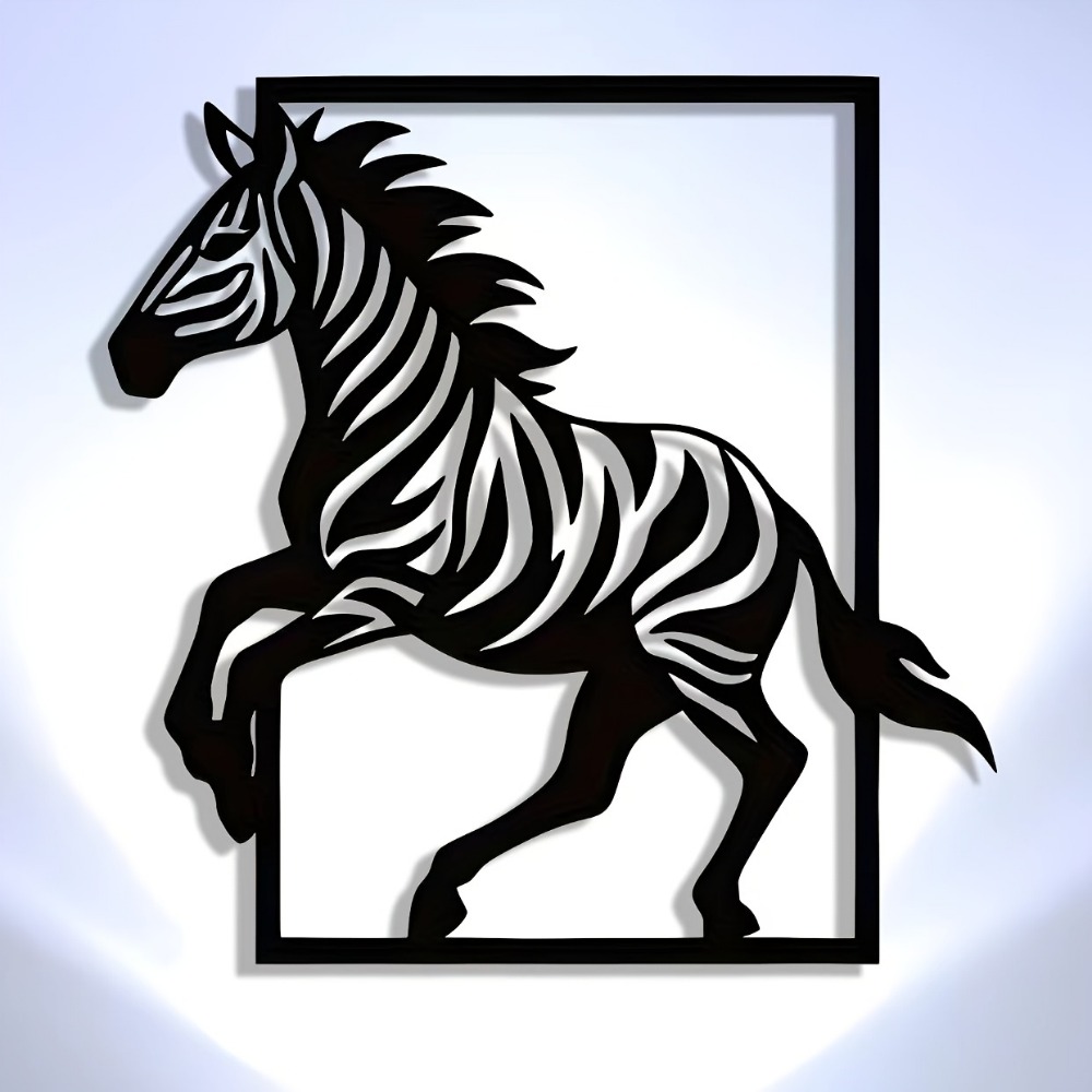 CIFBUY Metal Wall Art Elegant  - Art Craft Zebra 评论和价格