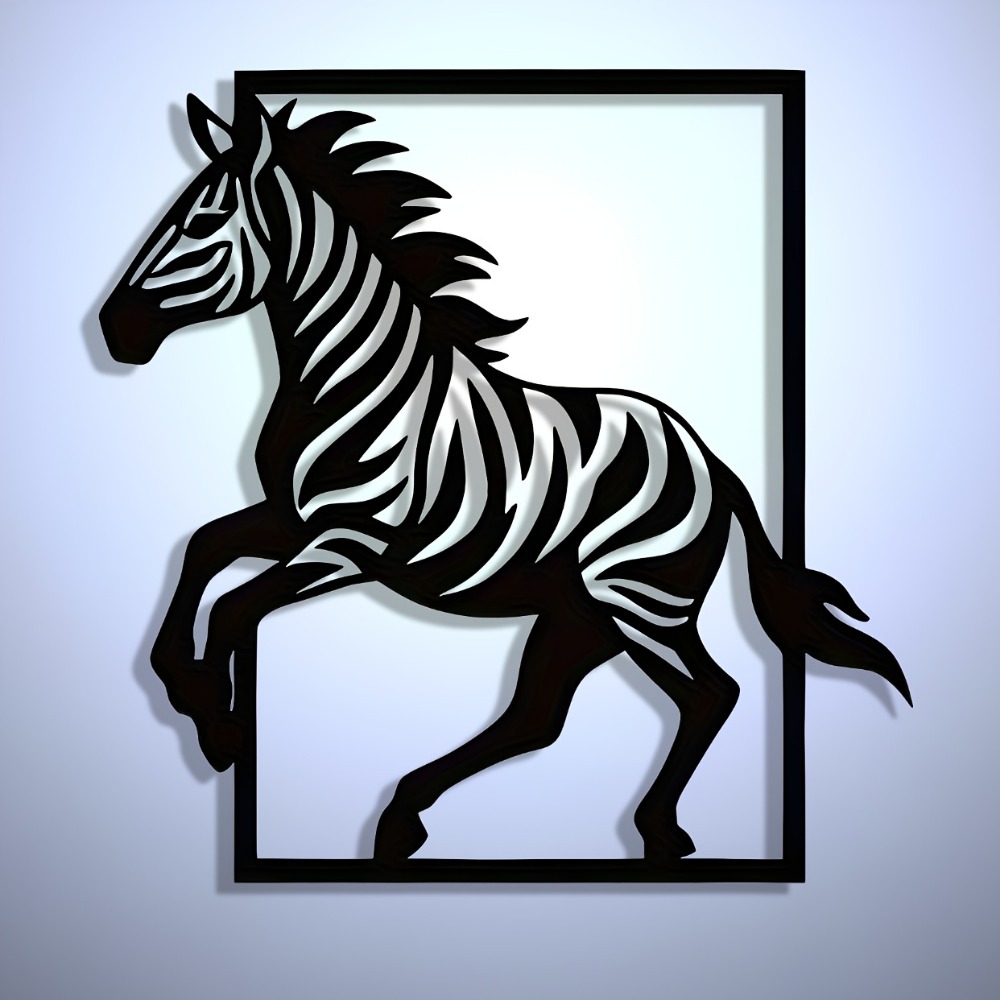 CIFBUY Metal Wall Art Elegant  - Art Craft Zebra 评论和价格