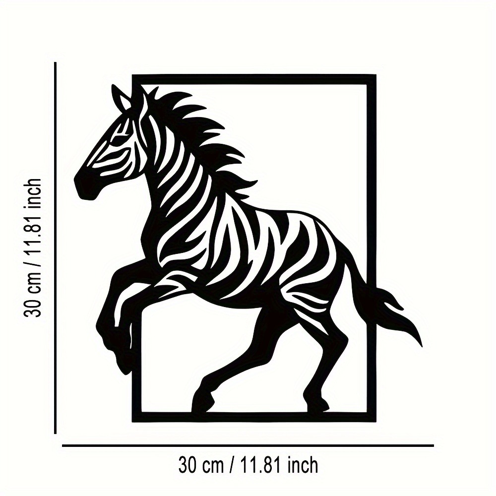 CIFBUY Metal Wall Art Elegant  - Art Craft Zebra 评论和价格