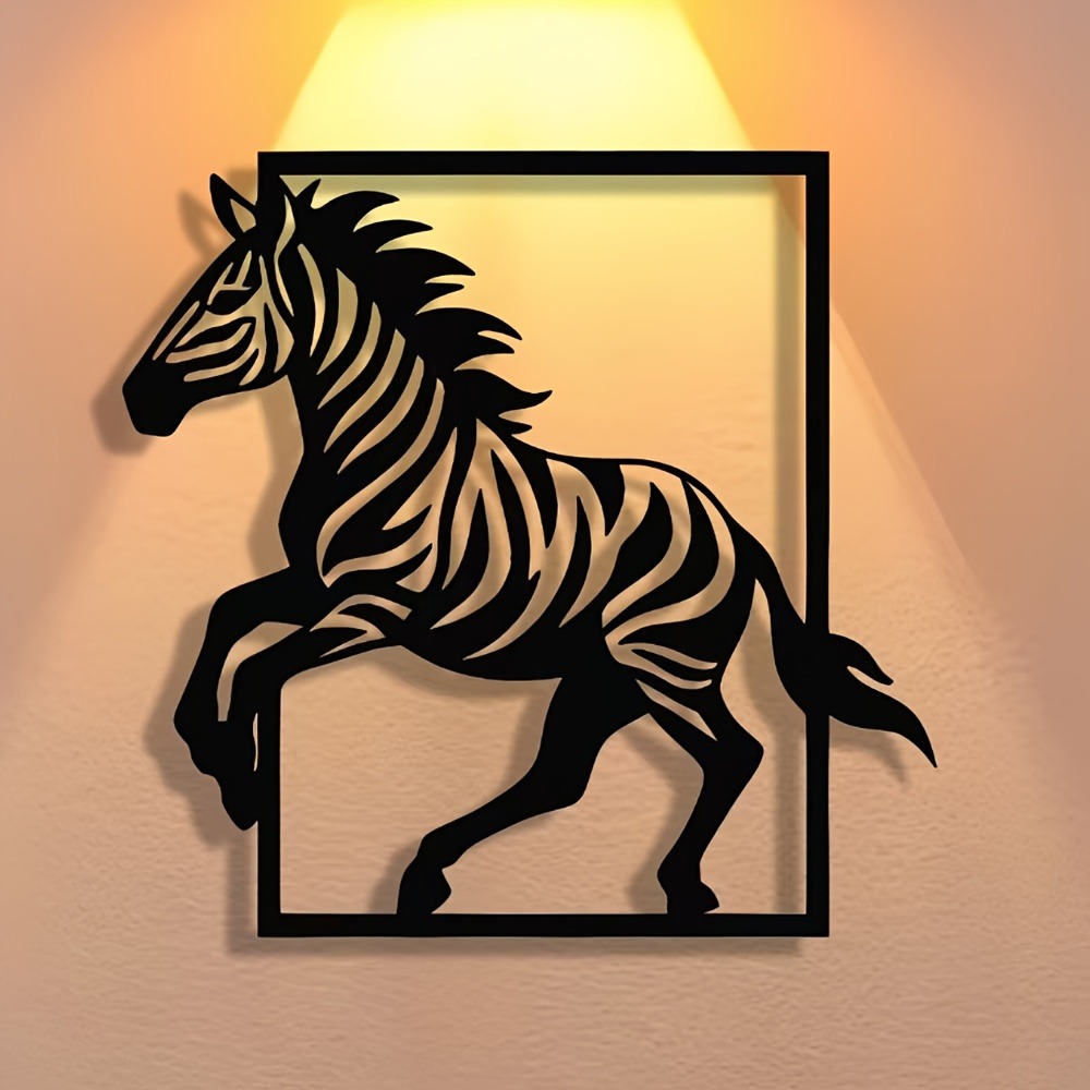 CIFBUY Metal Wall Art Elegant  - Art Craft Zebra 评论和价格