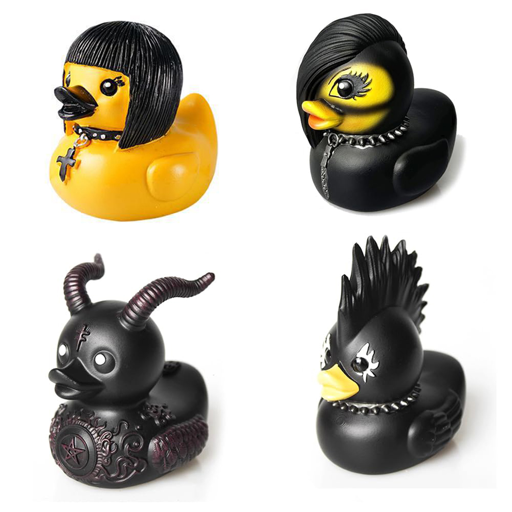 Gothic Satan Duck Statue Goth  - Art Craft Duck 评论和价格