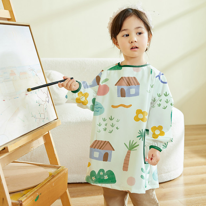 Children Waterproof Art Cover  - Art Craft For Preschoolers 评论和价格