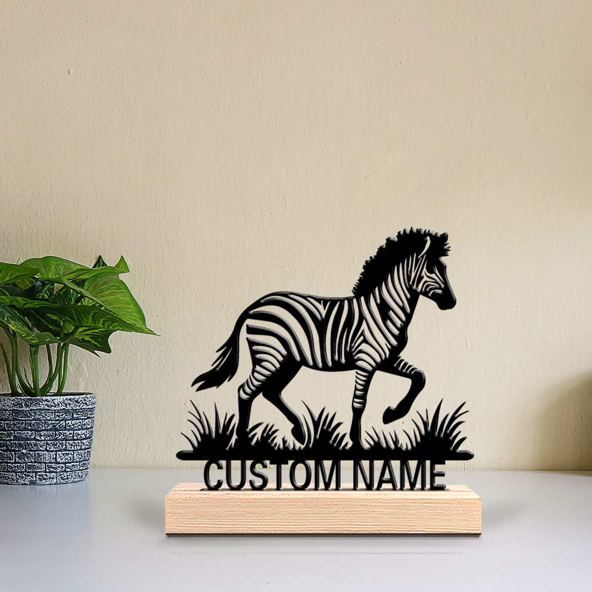 1pc Zebra Customizable Letter  - Art Craft Zebra 评论和价格