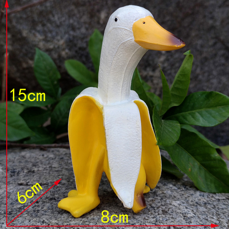 Banana Duck Creative Garden De - Art Craft Duck 评论和价格