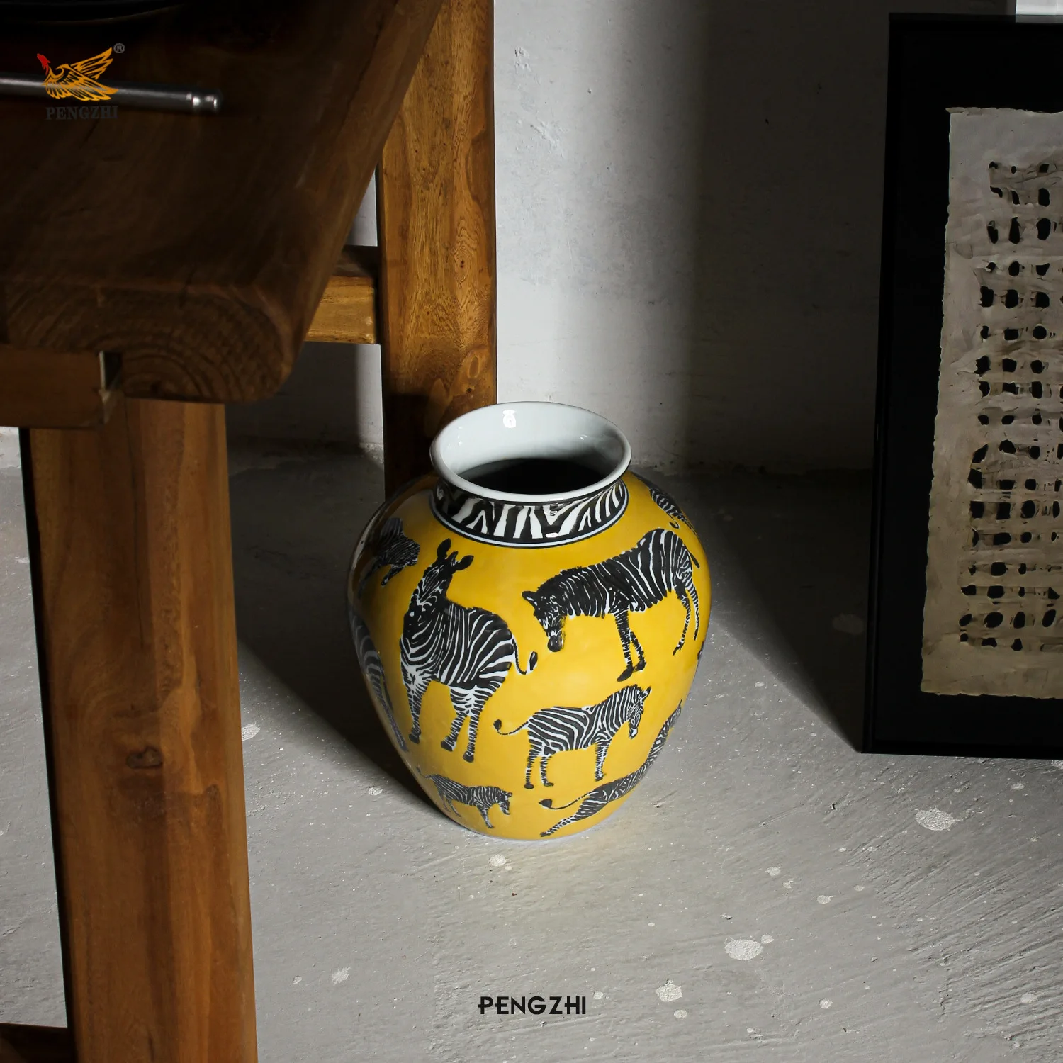 Ceramic Vase Zebra Pattern Vin - Art Craft Zebra 评论和价格