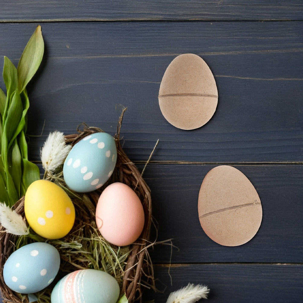 10Pcs Craft Paper Eggs DIY Bla - Art Craft With Paper 评论和价格