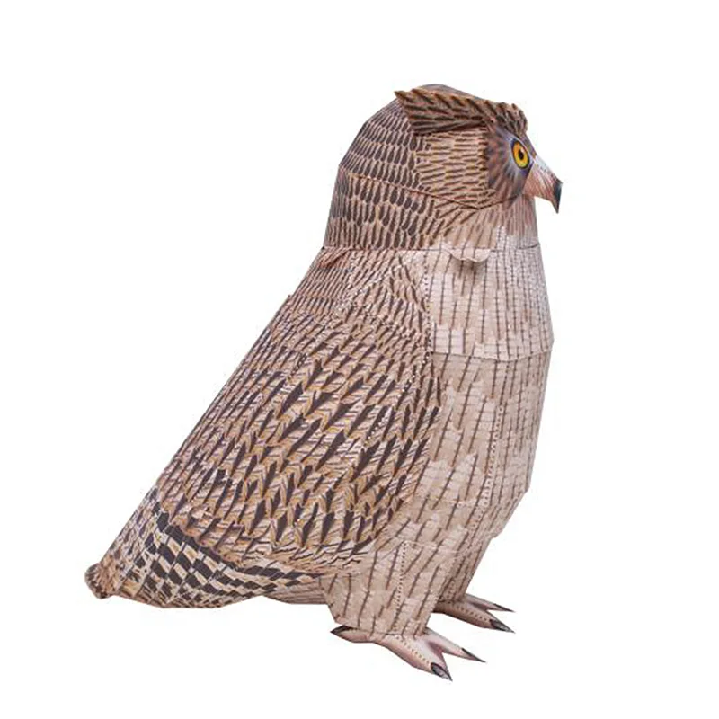 Blakiston's Fish Owl Handmade  - Art Craft Cardboard 评论和价格