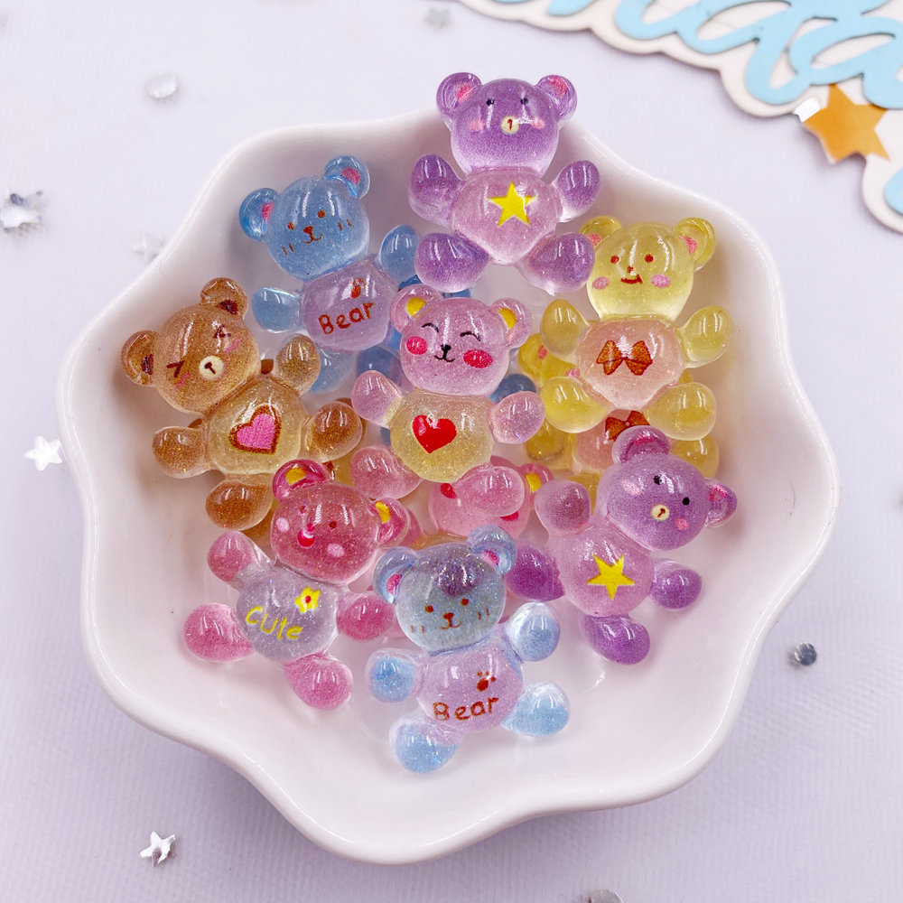 20Pcs Resin Glitter Kawaii Col - Tv Art And Craft 评论和价格