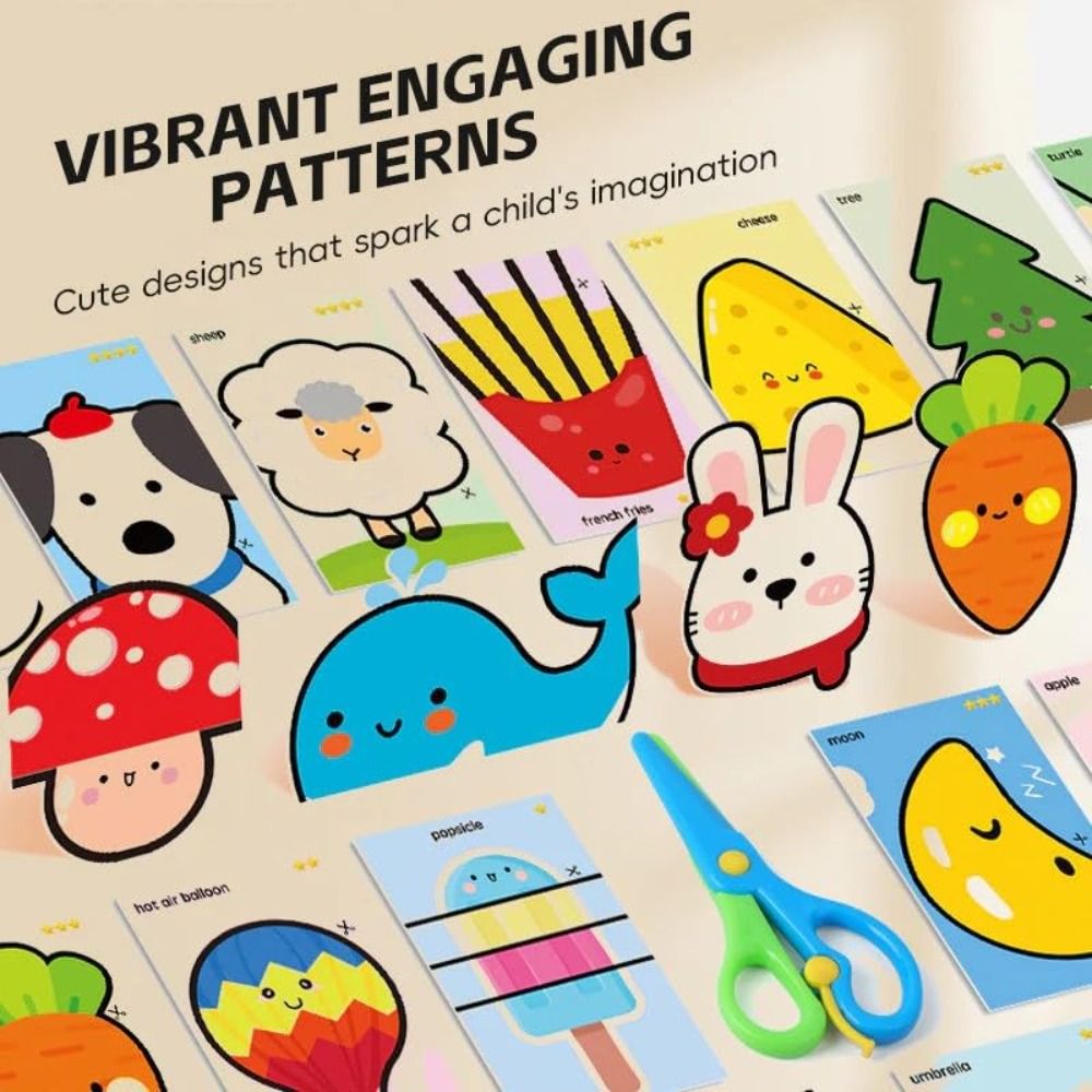 Safety Children Paper Cuttings - Art Craft For Preschoolers 评论和价格
