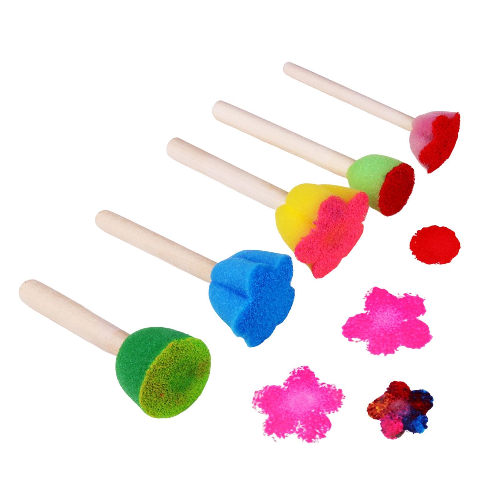 5PCS Reusable Kids Paint Spong - Art Craft For Preschoolers 评论和价格