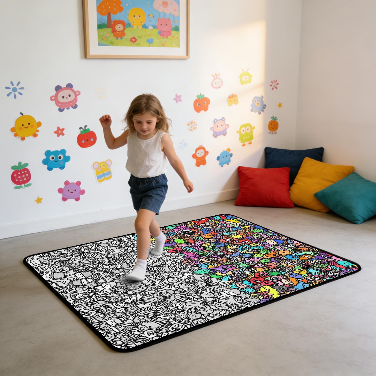 Coloring Blanket DIY Washable  - Art Craft For Preschoolers 评论和价格