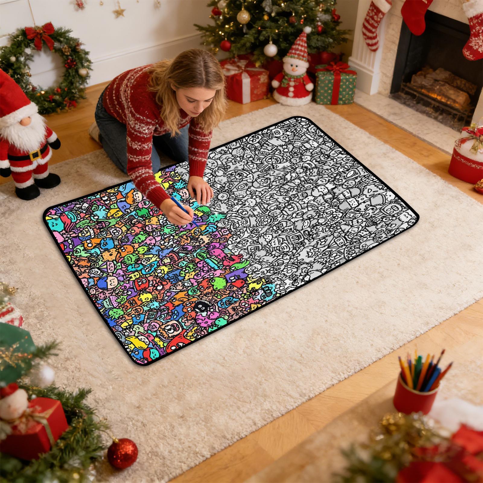 Coloring Blanket DIY Washable  - Art Craft For Preschoolers 评论和价格