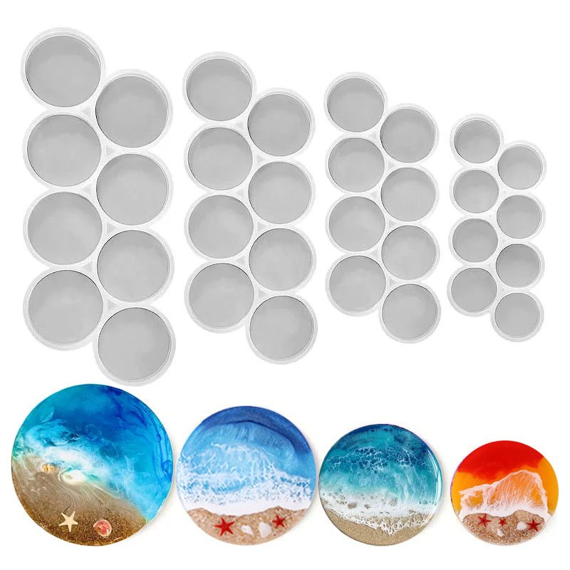 1.25-2 inch Circle Grip Round  - Resin Casting Mold 评论和价格
