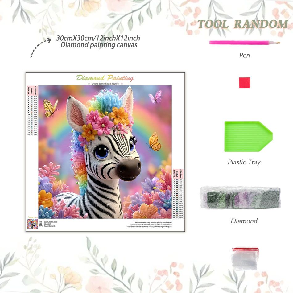 CHENISTORY Zebra 5d Diamond Pa - Art Craft Zebra 评论和价格