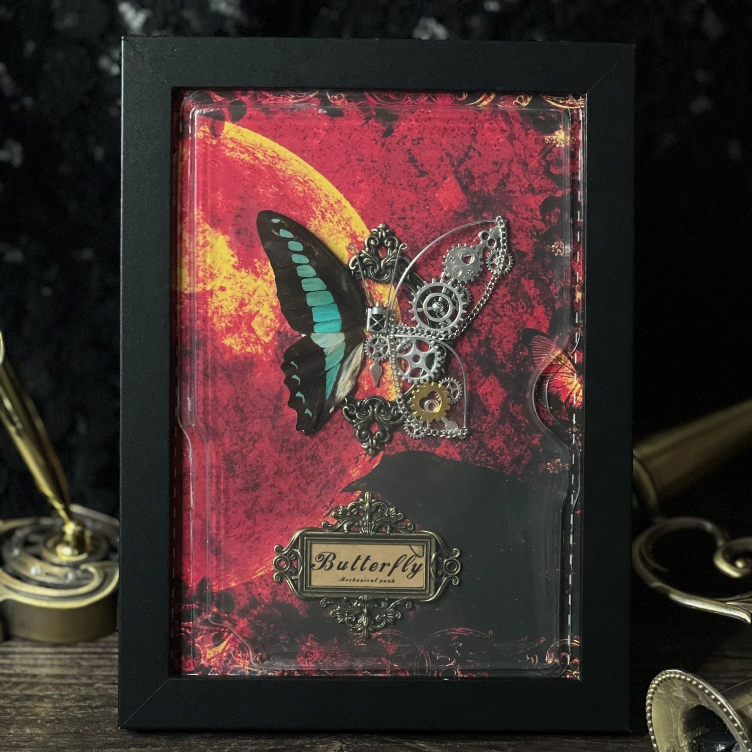 Steampunk Butterfly Frame DIY  - Art Craft With Paper 评论和价格