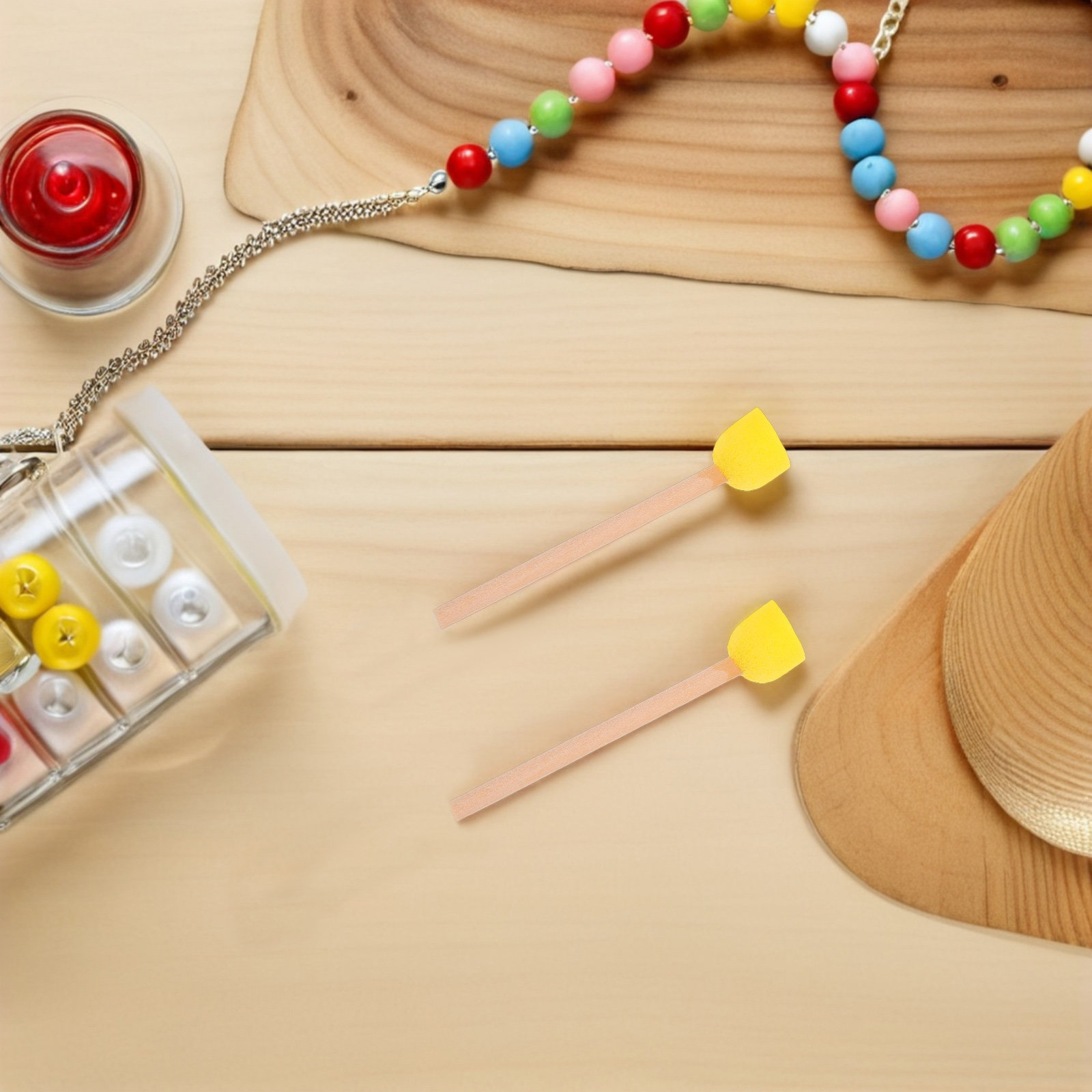 80Pcs Round Sponge Brushes Woo - Art Craft For Preschoolers 评论和价格