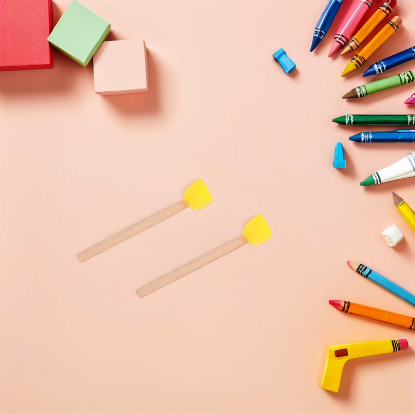 80Pcs Round Sponge Brushes Woo - Art Craft For Preschoolers 评论和价格