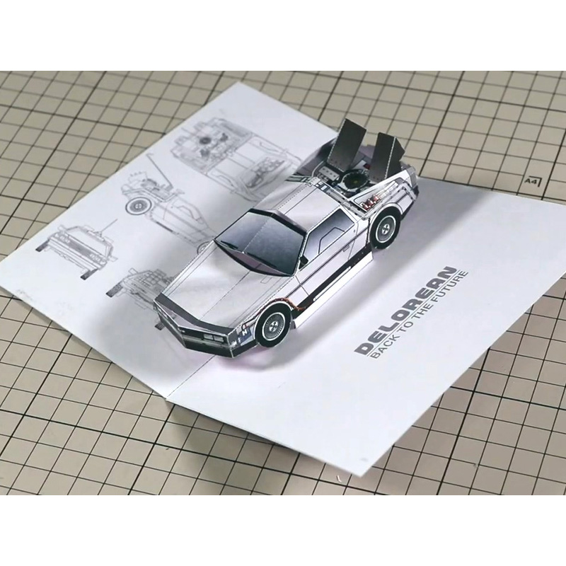 Back To The Future POP-UP Card - Art Craft Cardboard 评论和价格
