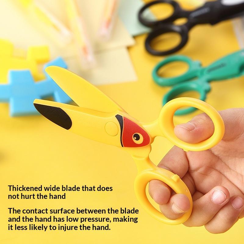 3Pcs Kids Plastic Scissors Cut - Art Craft For Preschoolers 评论和价格