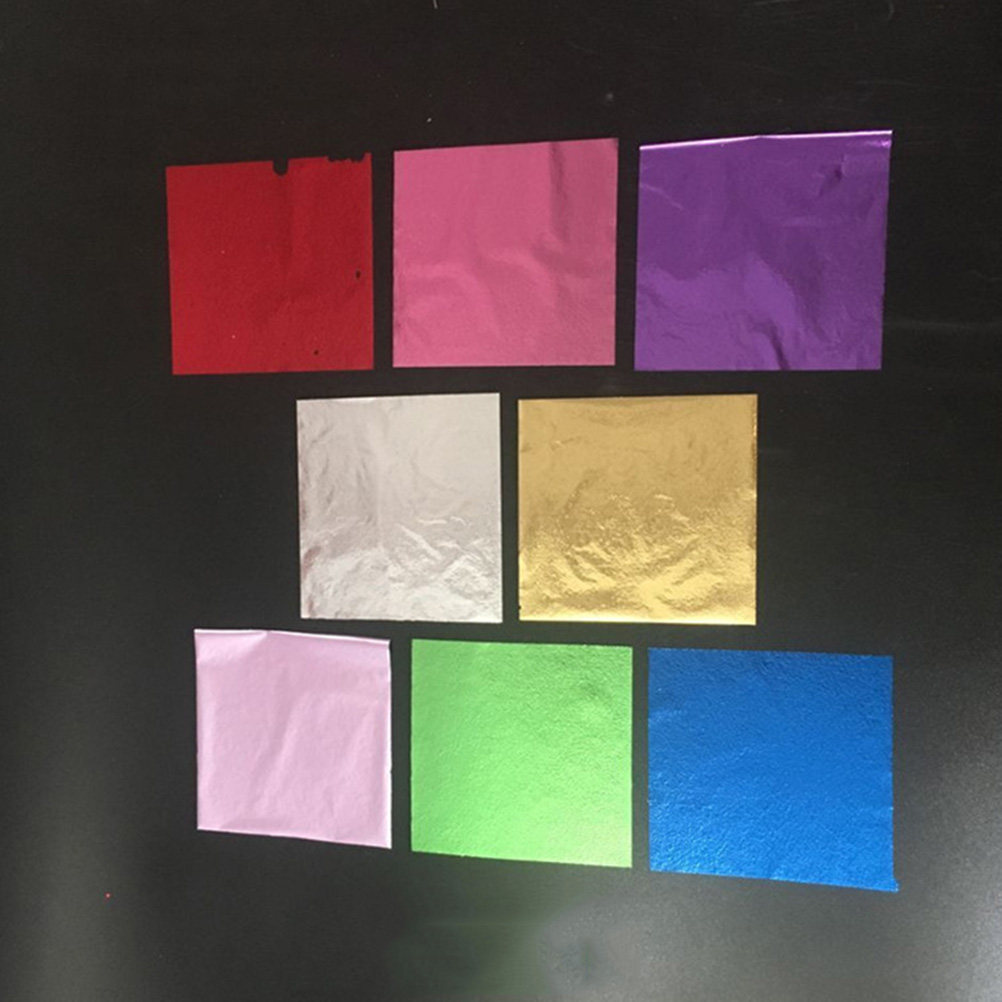 50Pcs 8x8.5cm Gold Leaf Sheets - Art Craft With Paper 评论和价格