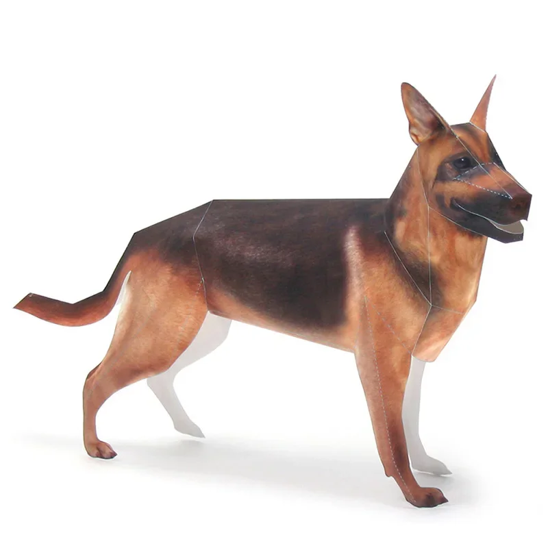German Shepherd Dog Origami Ar - Art Craft Cardboard 评论和价格