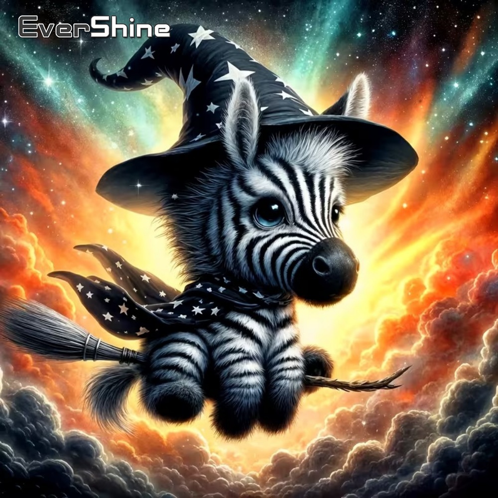 EverShine 5D DIY Diamond Embro - Art Craft Zebra 评论和价格