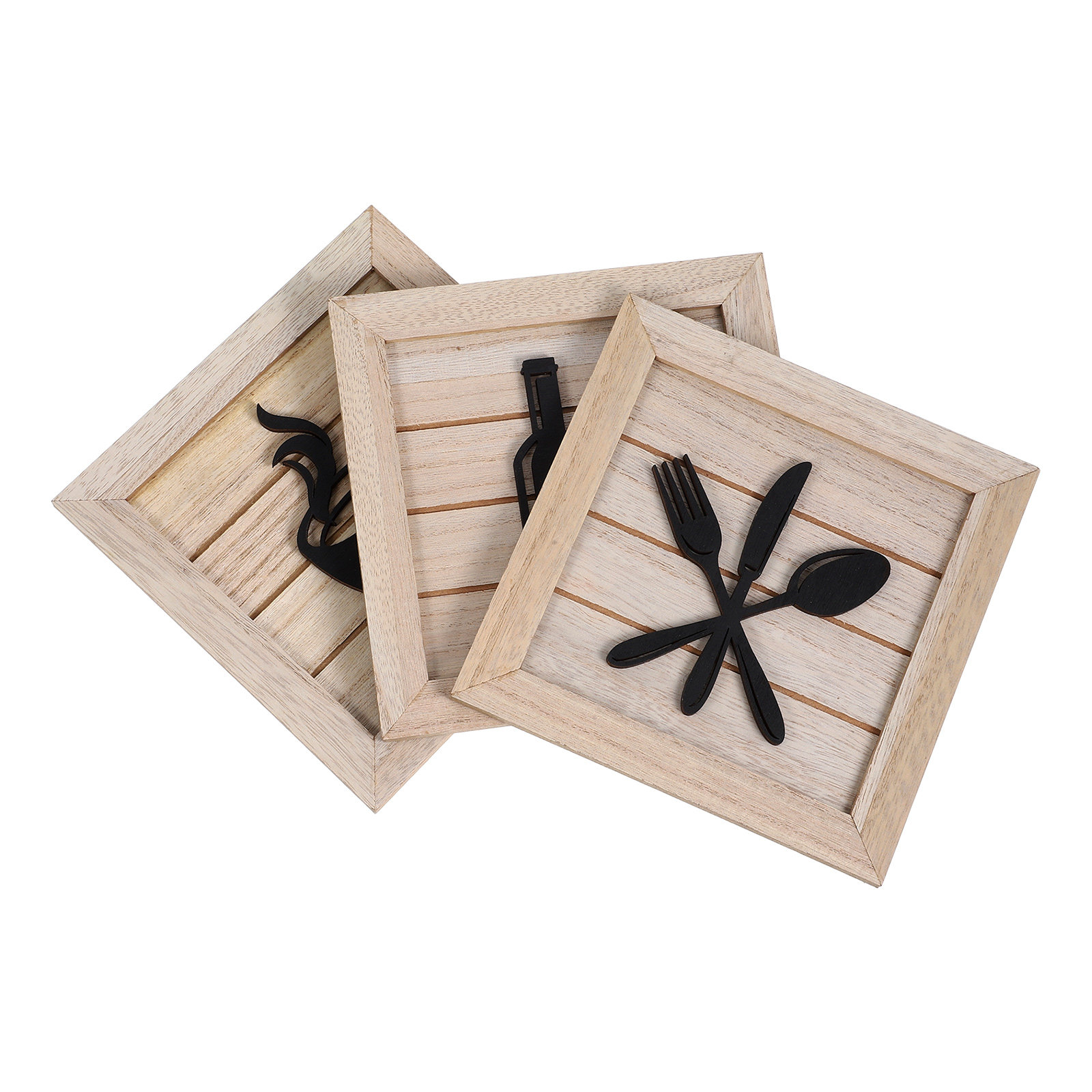 3Pcs Kitchen Fork Knife Wall H - Art Craft Restaurant 评论和价格