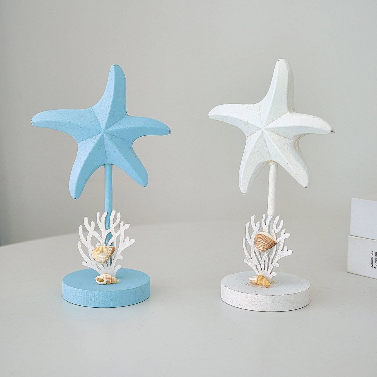 3Pcs Ocean Style Wooden Starfi - Art Craft Restaurant 评论和价格