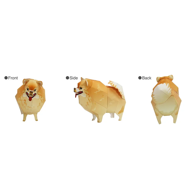 Pomeranian Dog Folding Origami - Art Craft Cardboard 评论和价格