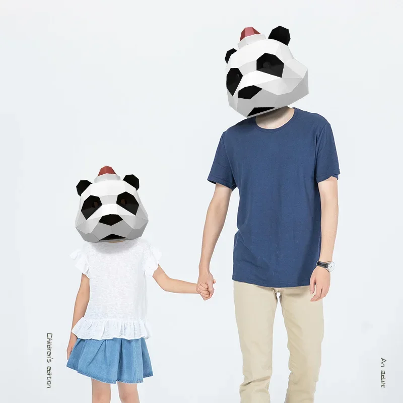 Christmas Panda Mask Paper Mod - Art Craft Cardboard 评论和价格