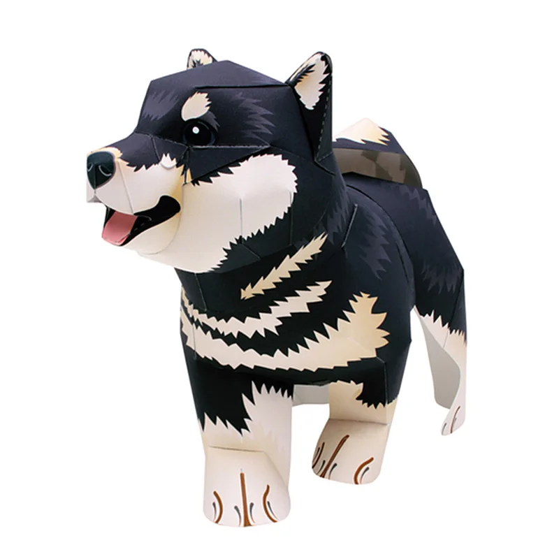 Black Shiba Inu Dog Handmade O - Art Craft Cardboard 评论和价格