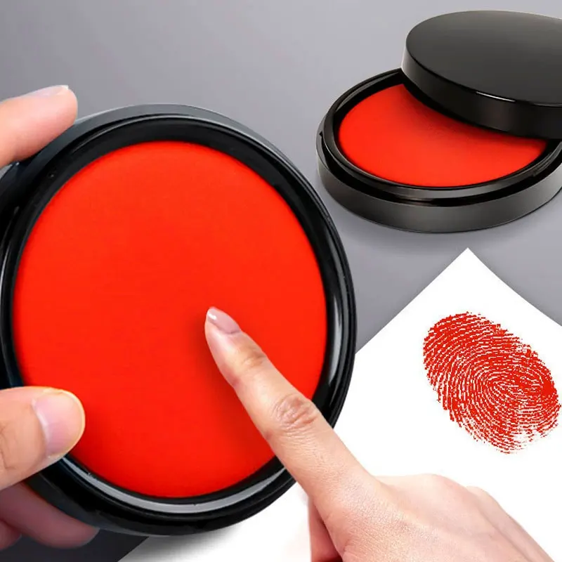 2pcs Red Suitable for Fingerpr - Stamping Ink Pad 评论和价格
