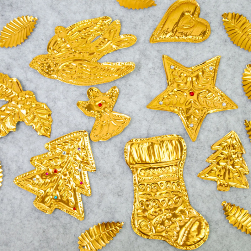 DIY Gold Foil Art Relief Chris - Art Craft With Paper 评论和价格