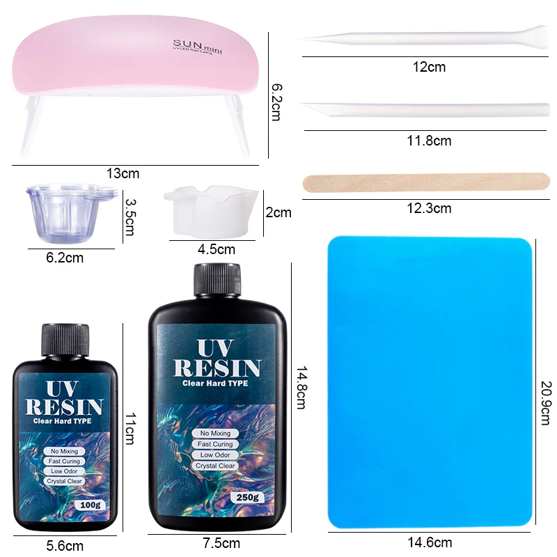 100g/250g Clear UV Resin Hard  - Resin Casting Mold 评论和价格