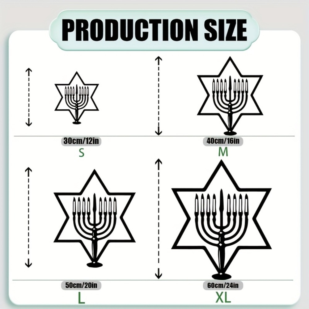 CIFBUY Metal Wall Art Menorah  - Art & Craft World 评论和价格