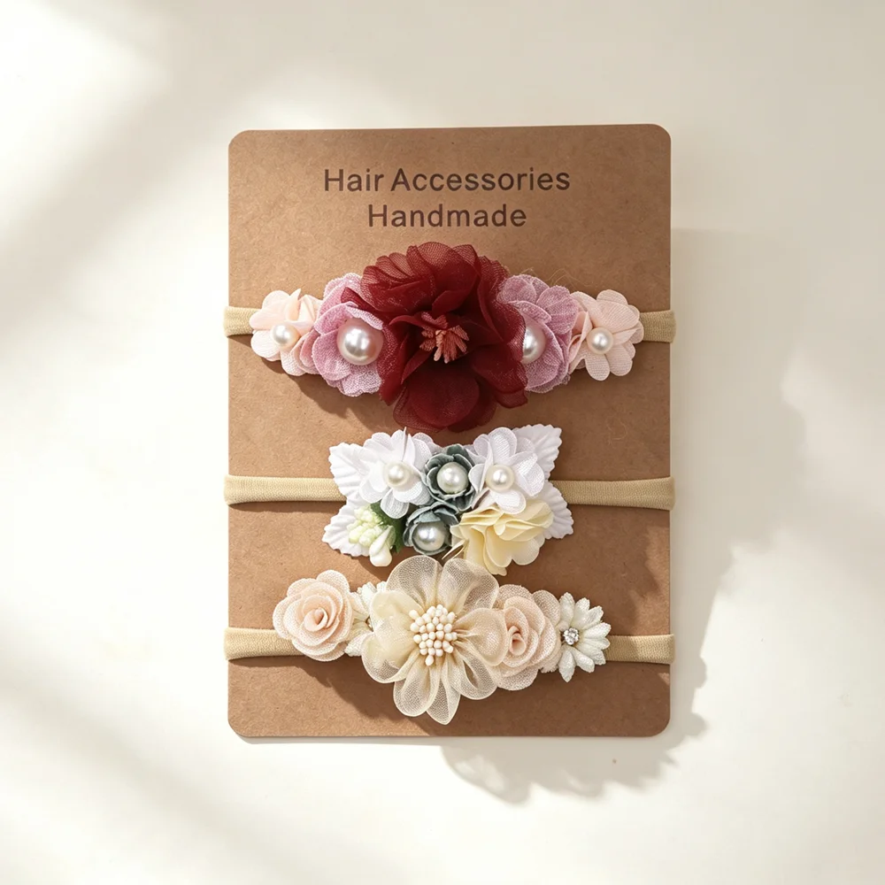 3pcs Baby Girl Elastic Headban - Art And Craft Hair 评论和价格
