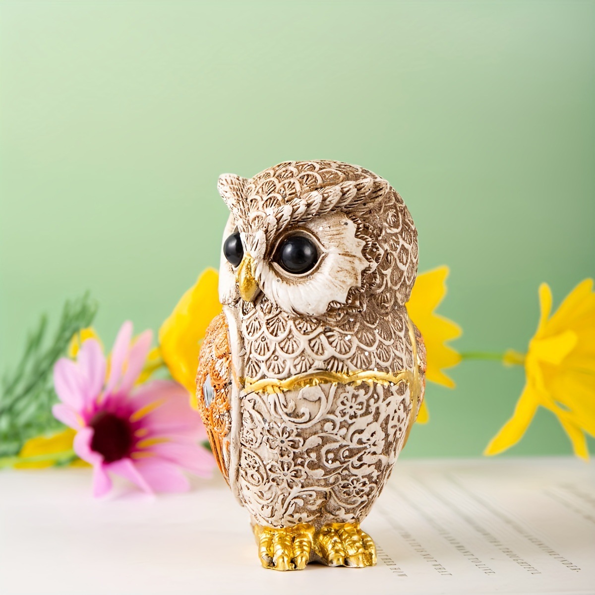 New Trendy Resin Owl Statue Vi - Tv Art And Craft 评论和价格